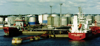 Tankers in port